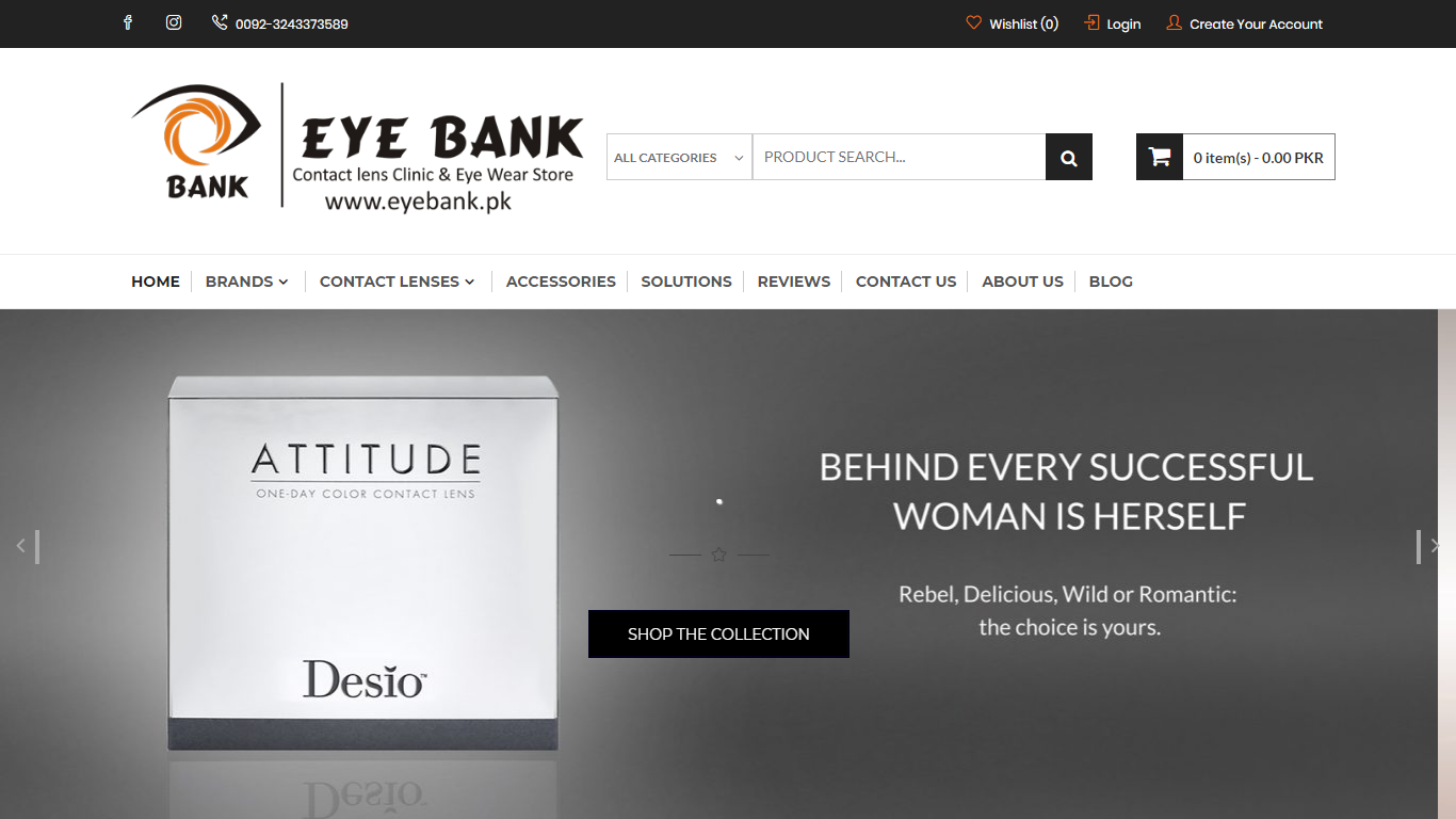 The company 'Eye Bank' do wholesale,retail sale of contact lenses. Shipping Worldwide. 